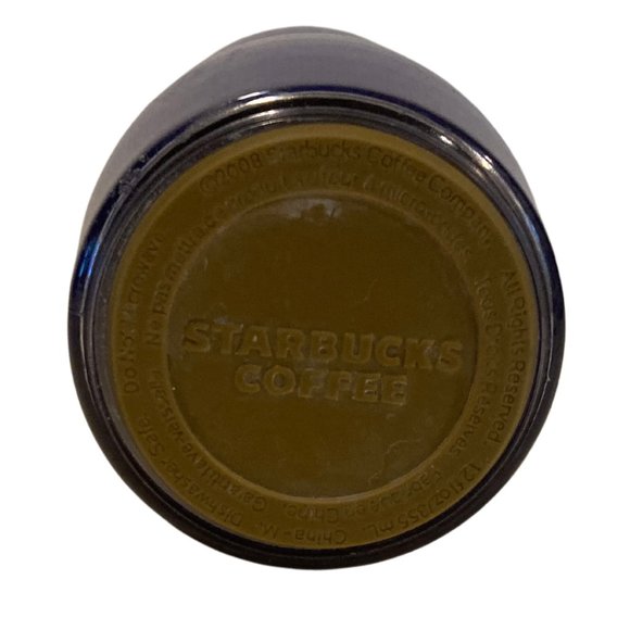 2008 Starbucks 12 OZ Tumbler Gold Foil Deer Birds - Picture 3 of 5